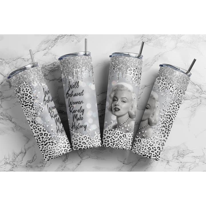 M Monroe Tumbler multiple sizes available for wholesale by Tee'd Off