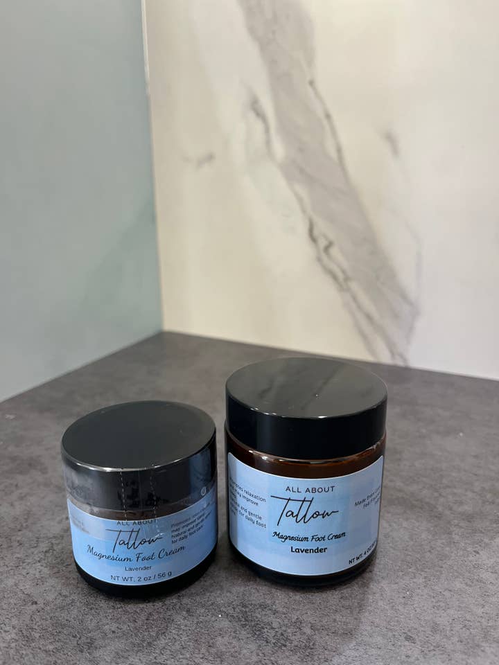 Magnesium Foot Cream for wholesale by All About Tallow