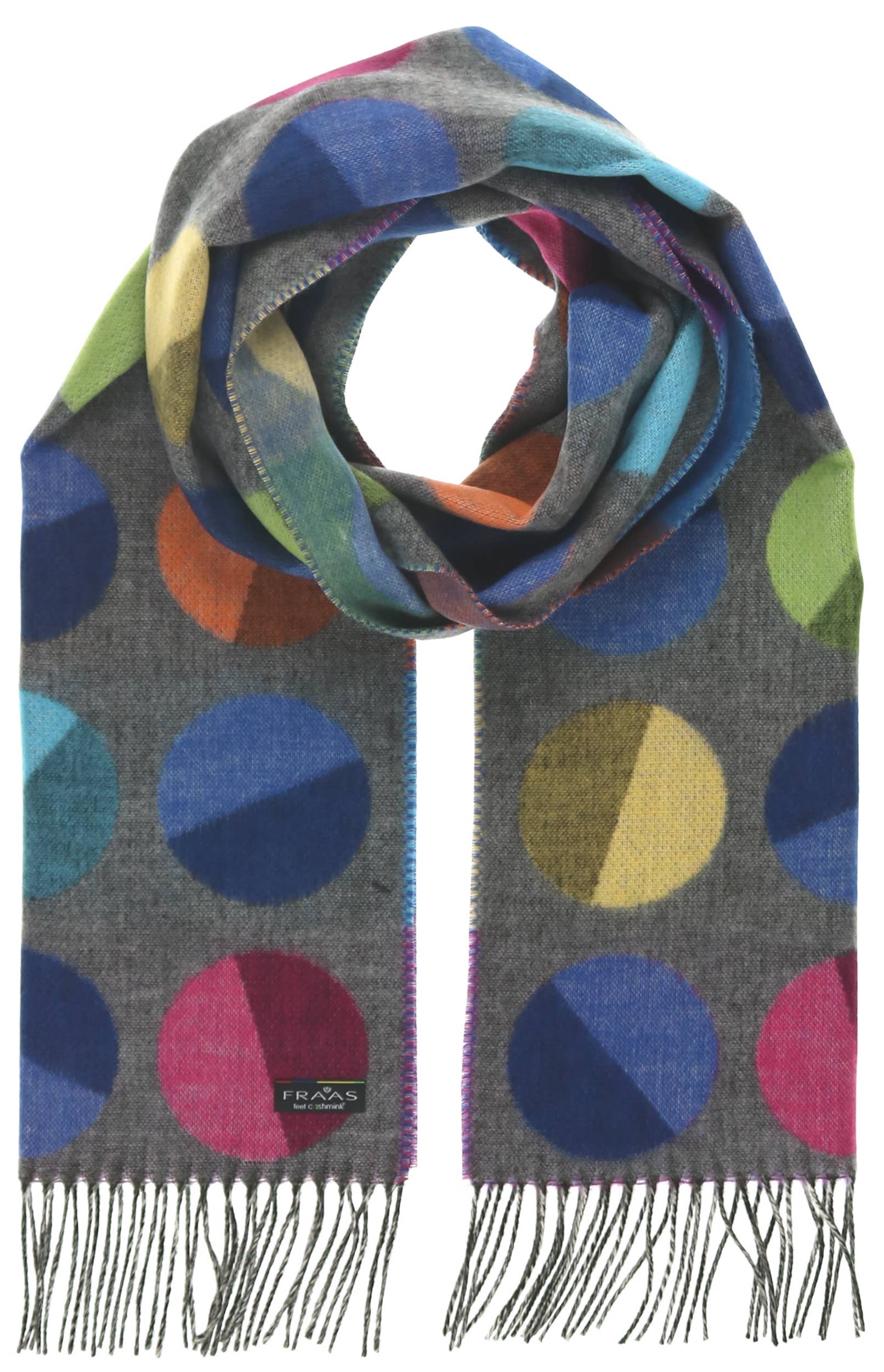 FRAAS - The Scarf Company - Wholesale Scarf - Women's - Divided Dots Oversized Cashmink® Scarf1