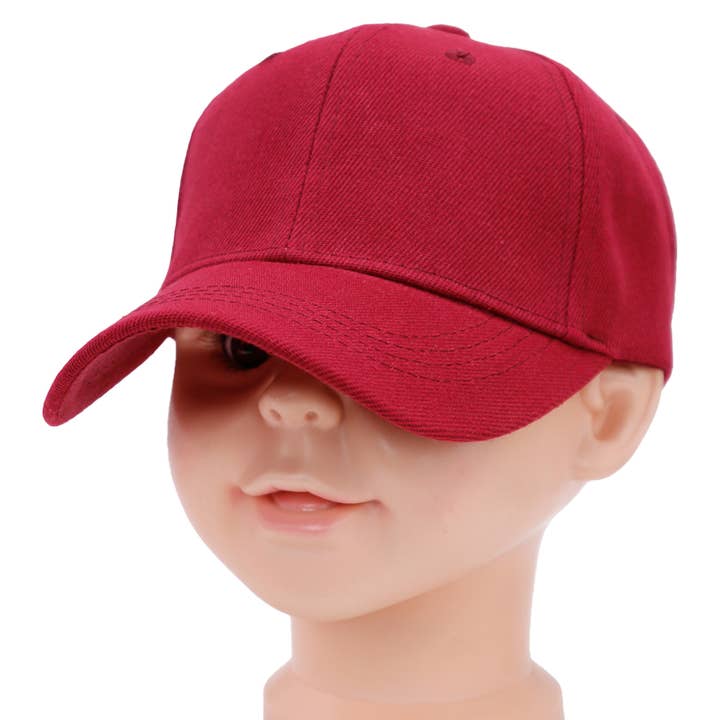 Cap Zone - Wholesale Baseball Cap - Kids - Kids Twill Acrylic Velcro Back Baseball Cap3