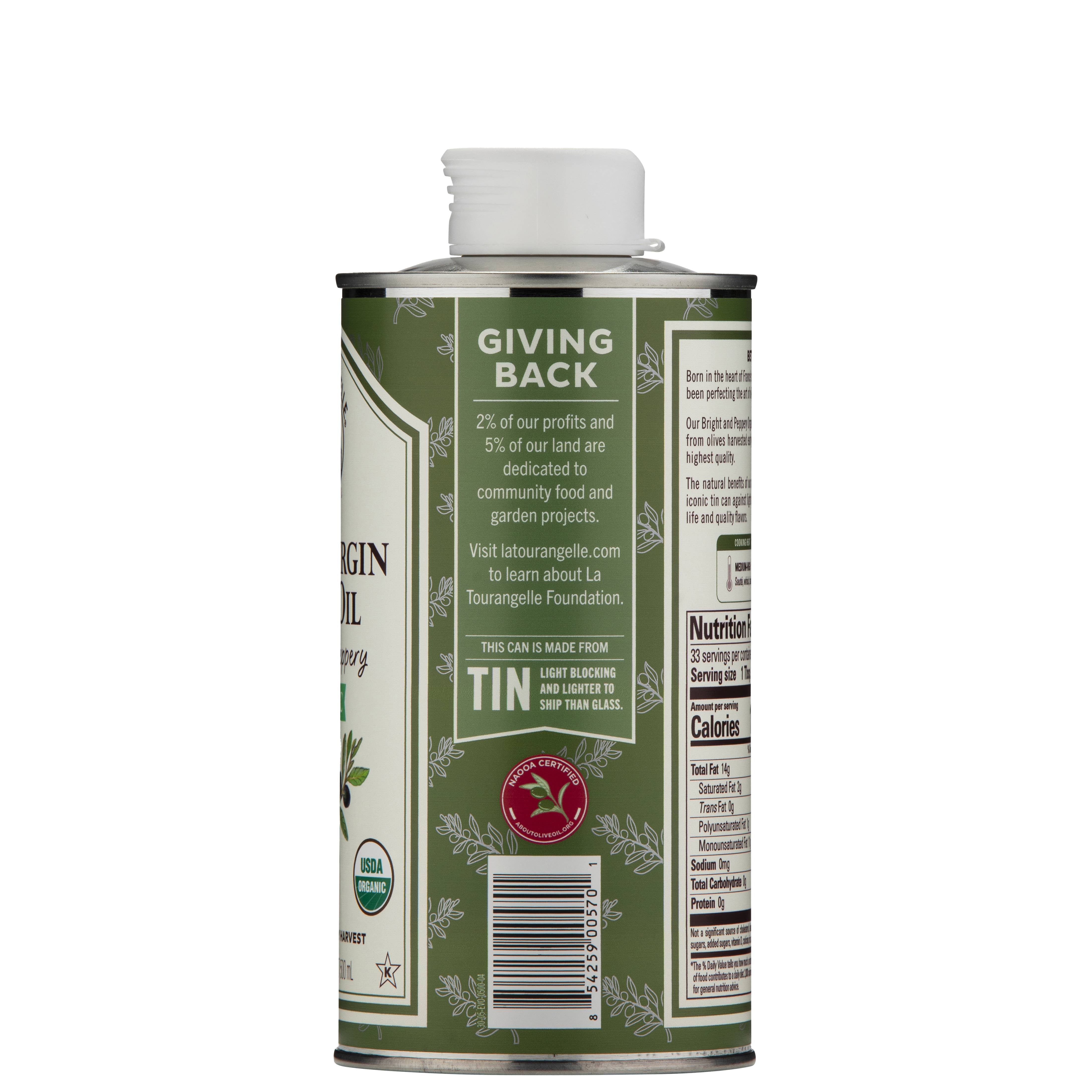 La Tourangelle - Wholesale Olive Oil - Organic Bright & Peppery Extra Virgin Olive Oil - 6 Units2