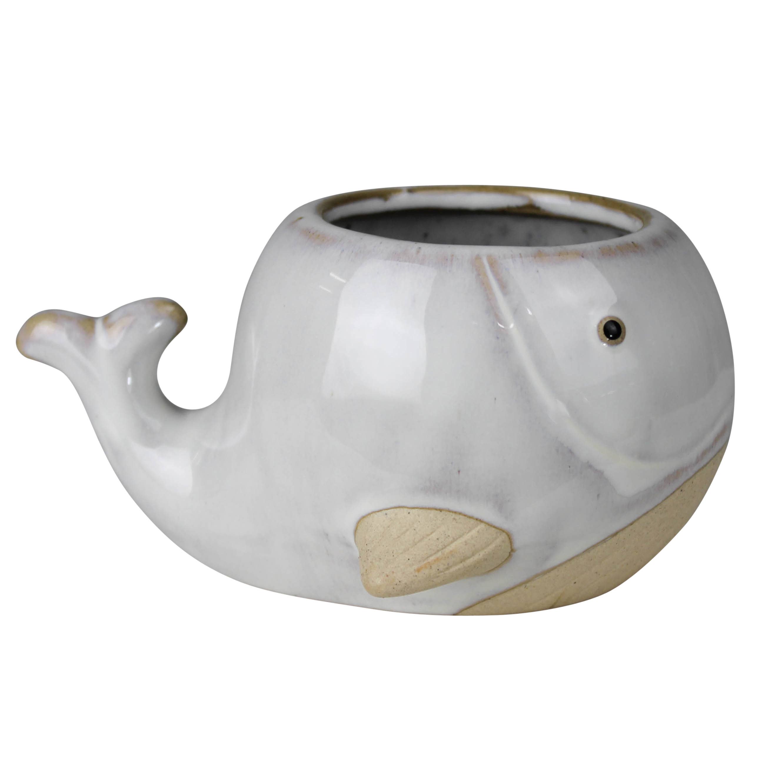 HomArt - Wholesale Plant Pot - Whale Cachepot, Ceramic0