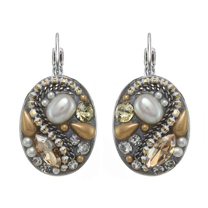 Moonlight Oval Earrings I for wholesale by Michal Golan Jewelry