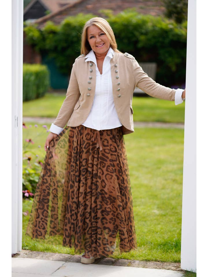 Ella and Cherry - Wholesale Skirt - Women's - Fara Leopard Tulle5