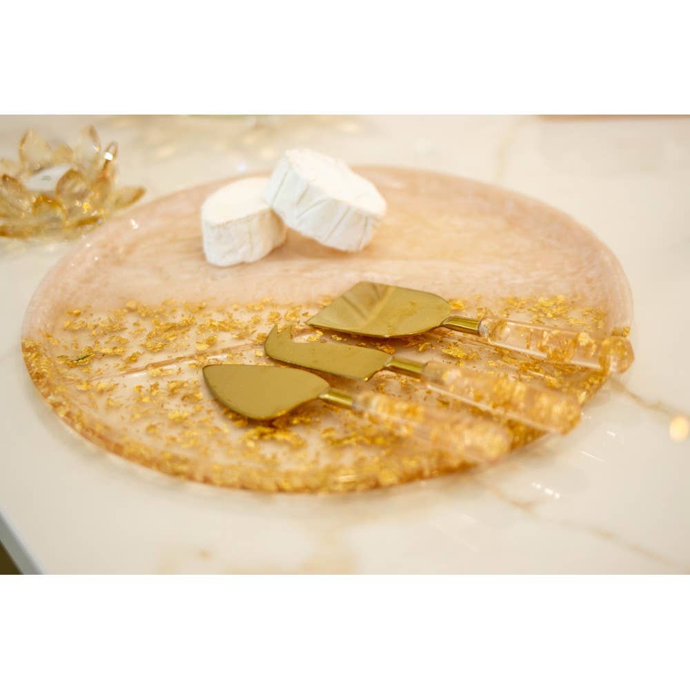 AULICA - Wholesale Cheese Spreader - Glitter cheese service - set of 33