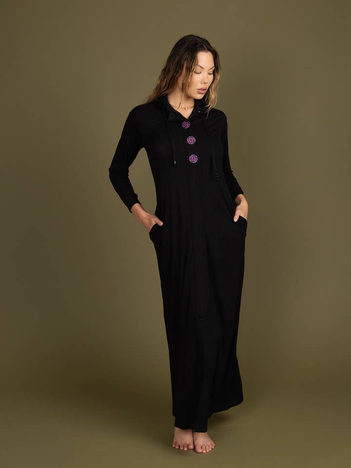 Robe de Manhã com Fecho Coberto - Colorido por atacado de Ellwi Design