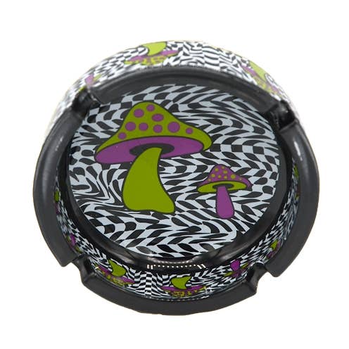 Trippy svamp med schackbrädglas askkopp för wholesale av Gypsy Rose