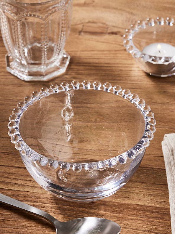 Bella Perle Beaded Glass Bowl for wholesale by Dibor
