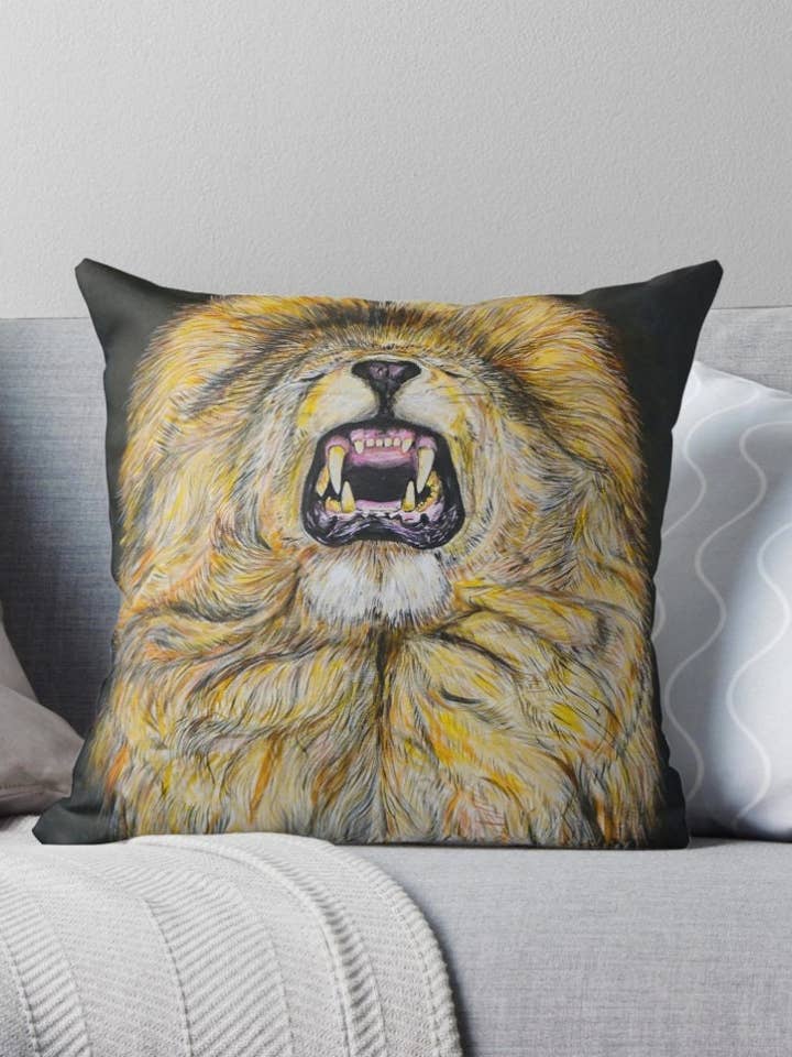 Lion King, Throw Pillow for wholesale by SAVAQ