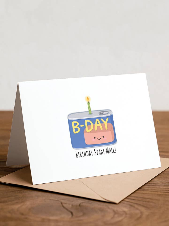 Geburtstag Spam Mail! - Spam Grußkarte, Musubi, Hawaii für den Großhandel von Chewy Lemon Studio