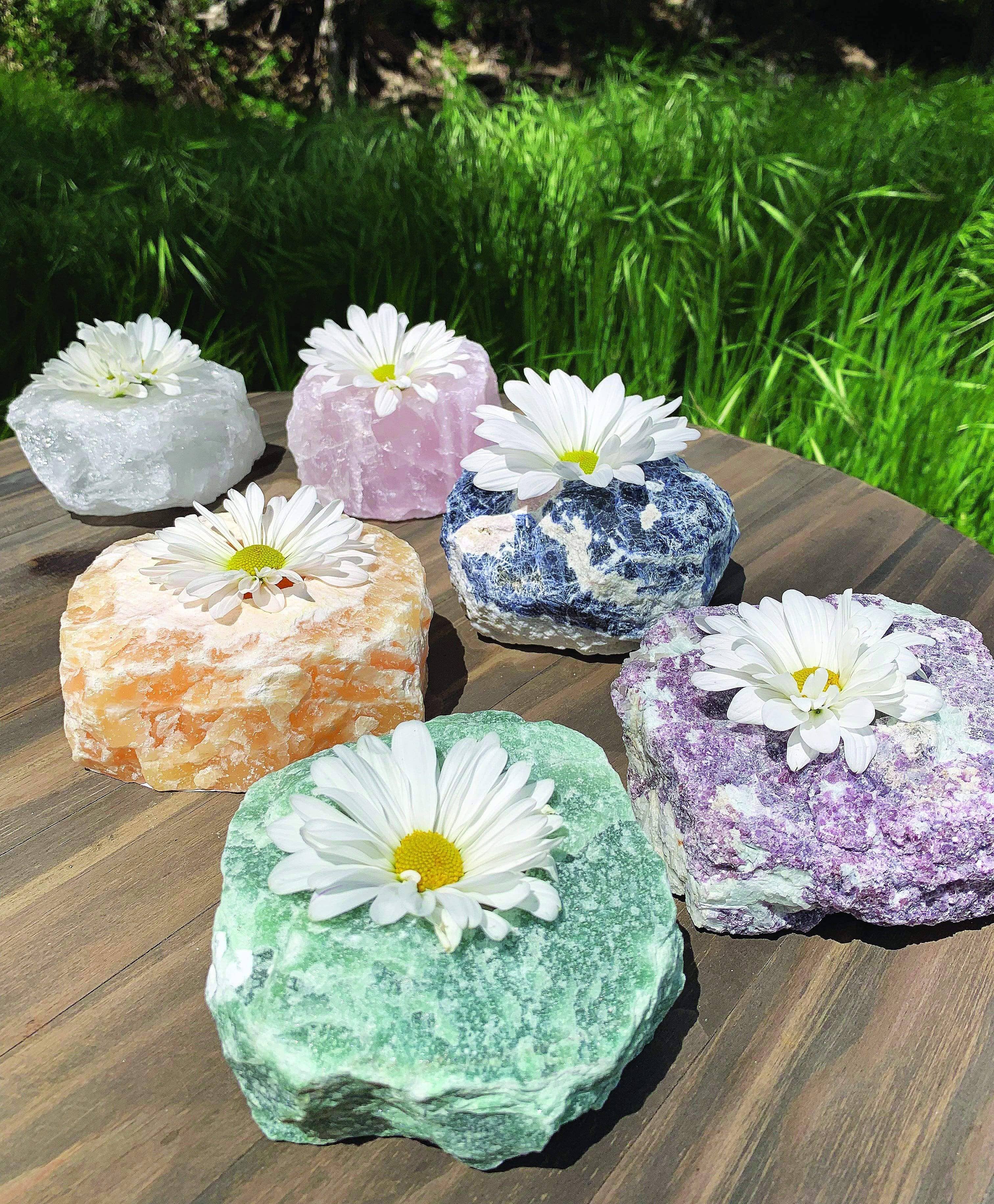 Rock Paradise – Suporte de vela por atacado – Castiçal de Quartzo Verde - Luz de Chá de Vela de Cristal15