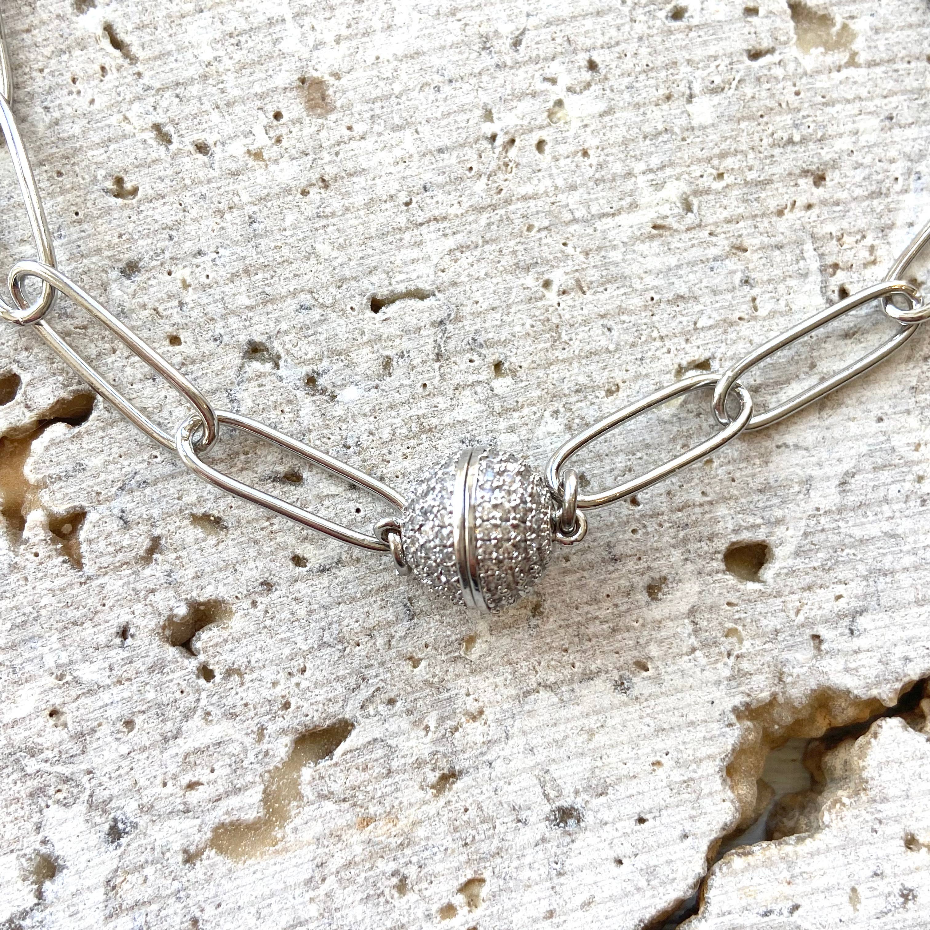 VB&CO Designs Handmade Jewelry - Wholesale Link & Chain Necklace - Magnetic paperclip chain  boutique jewelry salon necklace4