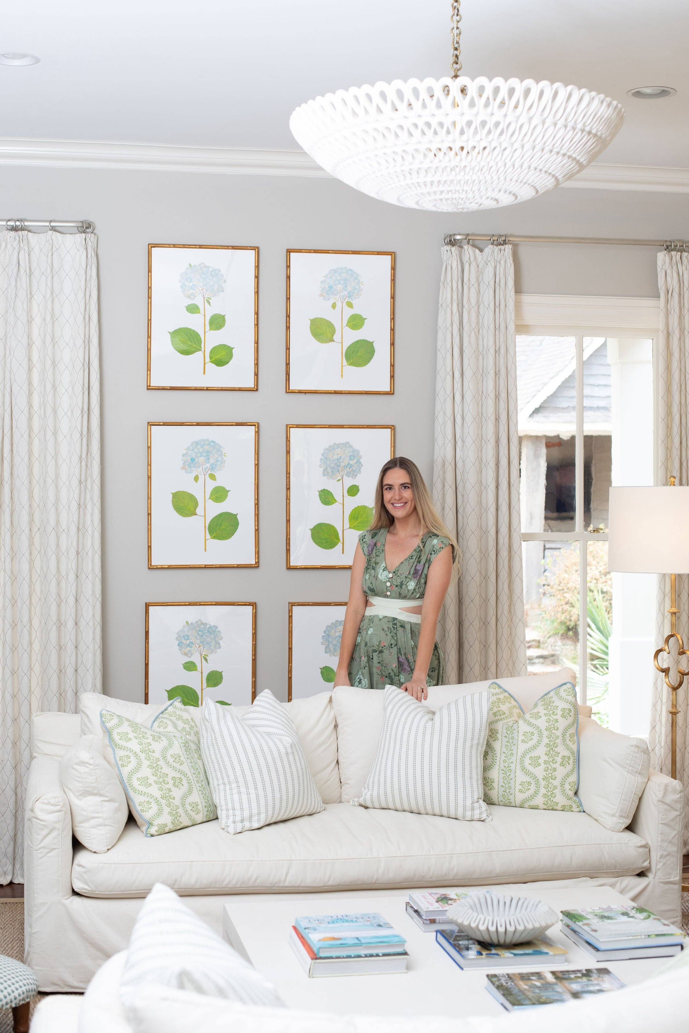 MK Decker Designs - Wholesale Gallery Wall Set - "Blue Hydrangea"14