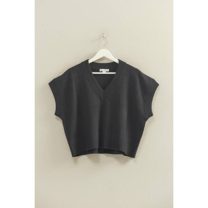 HYFVE - Vendita all'ingrosso Maglione smanicato - Donna - Gilet Maglione Scollo a V Oversize3