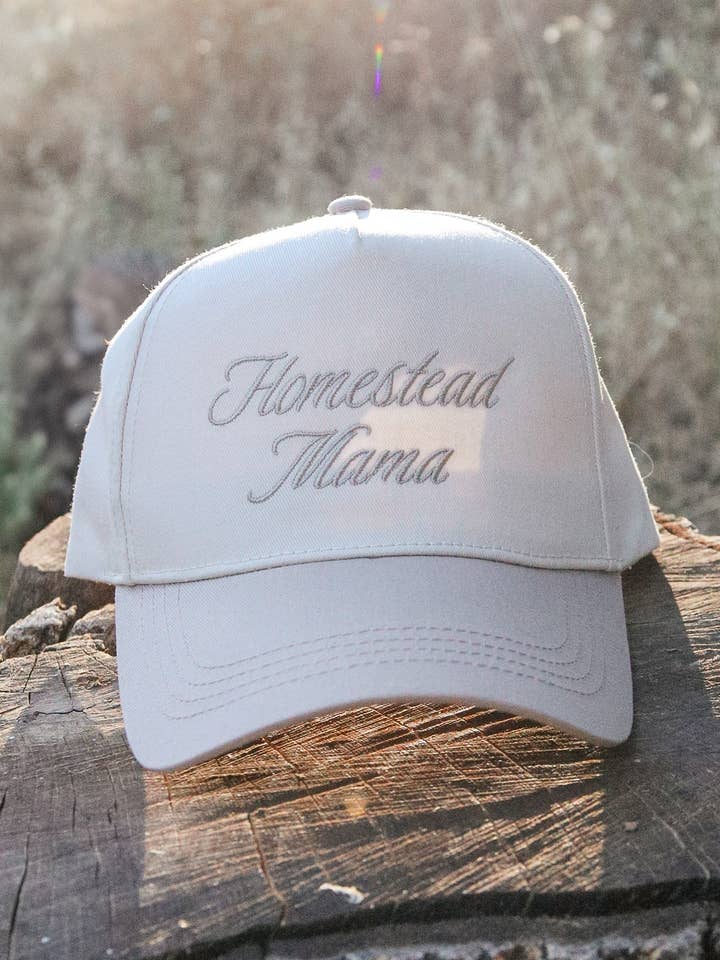Homestead Mama Embroidered Hat for wholesale by DENVERCO.