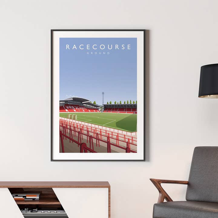 Matthew J I Wood Design & Illustration – wholesale Poster – Wrexham Racecourse Ground Poster7