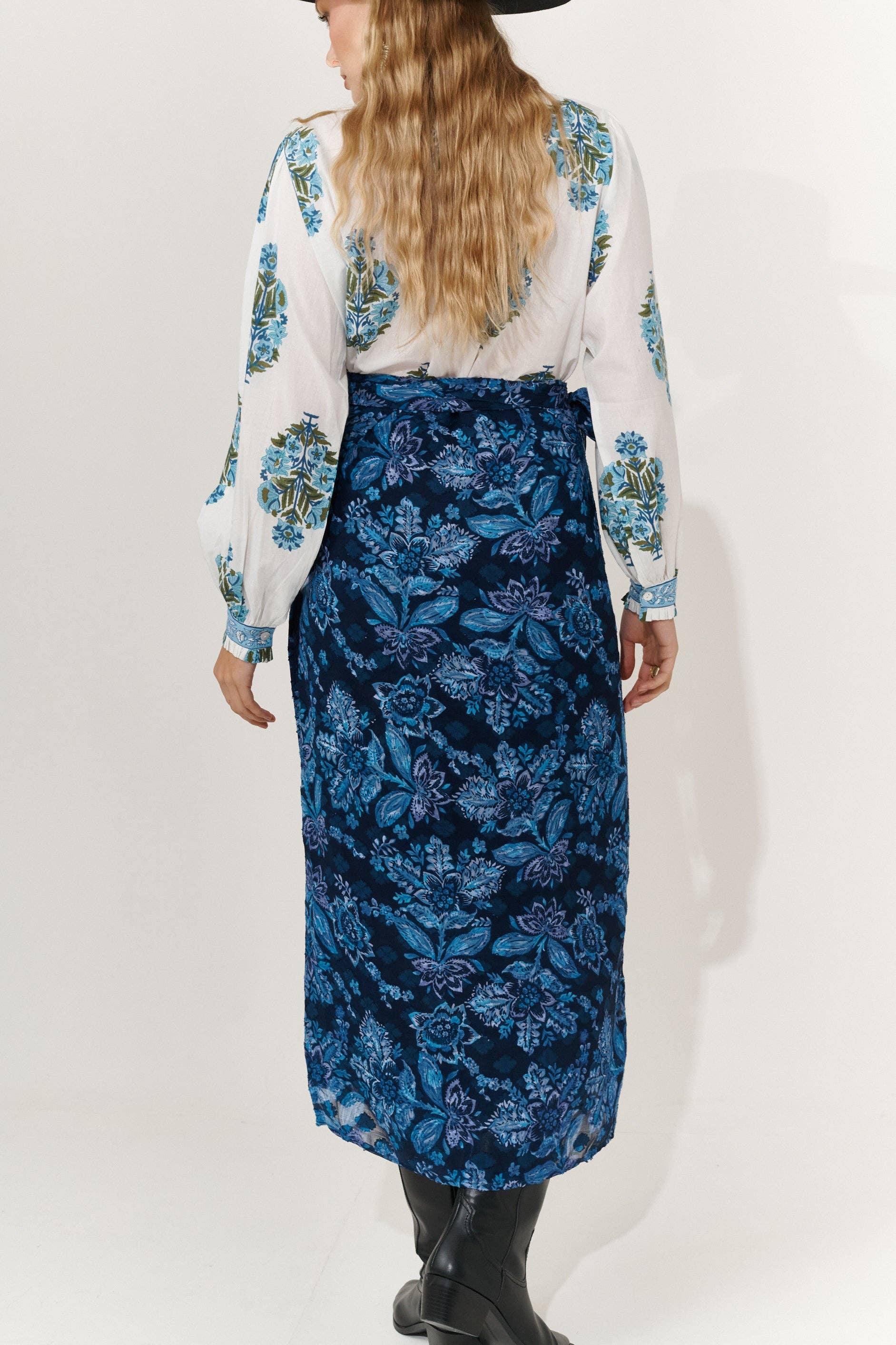 Piti Cuiti - Venta al por mayor Falda - Mujer - FALDA ROMI AZUL3