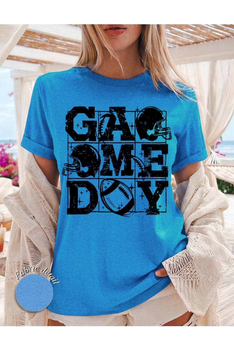 COLORBEAR - Wholesale T-Shirt (Graphic) - Women's - Distressed Game Day Graphic Heavy Cotton Tee6
