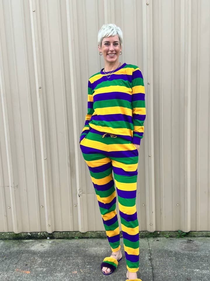 Set de dormir Rugby Lounge para adultos para venta al por mayor de Mardi Gras Creations