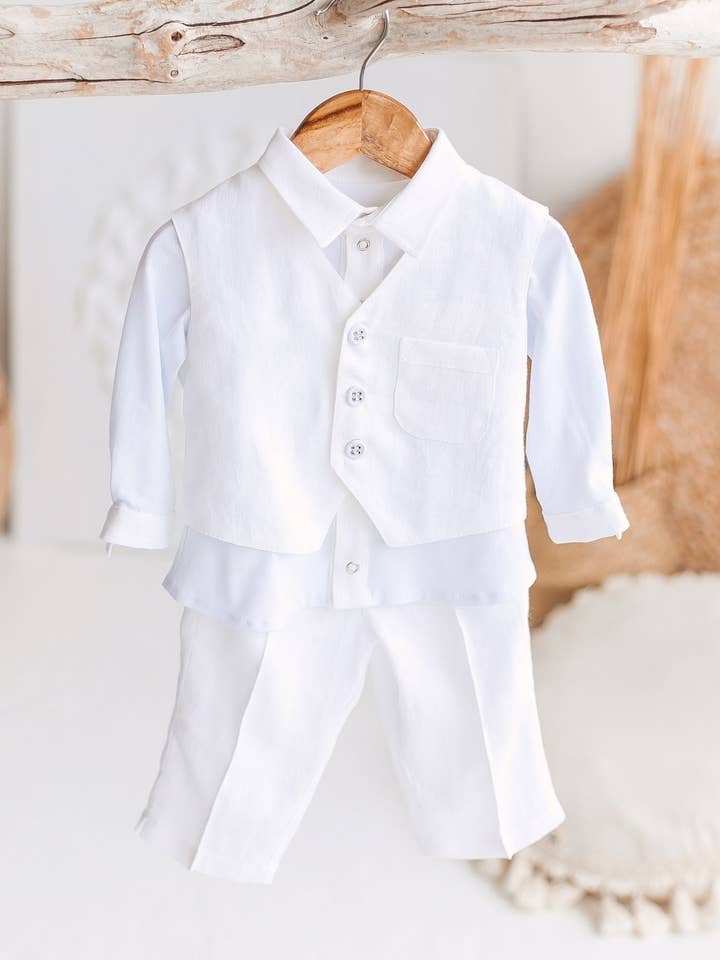 Baby Boy Baptism Outfit, Baby Boy Christening Outfit, Baptism Outfit Boy, Baptism Outfit for Boys, Baby Boy Baptism, Baby Boy White Outfit for wholesale by Matrinna