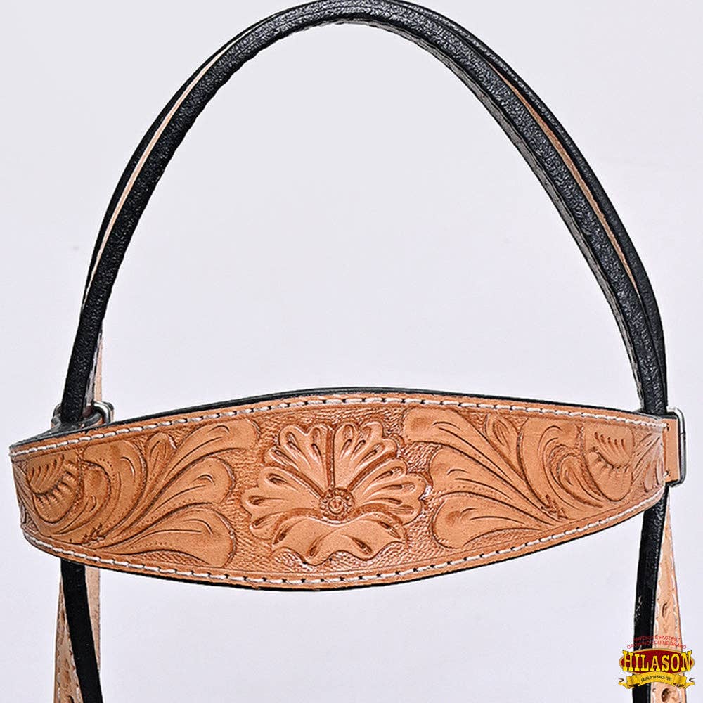 HILASON - Wholesale Horseback Riding Gear - HILASON Western Horse Headstall Breast Collar Set Tack Genuine American Leather | For Horses Headstalls128