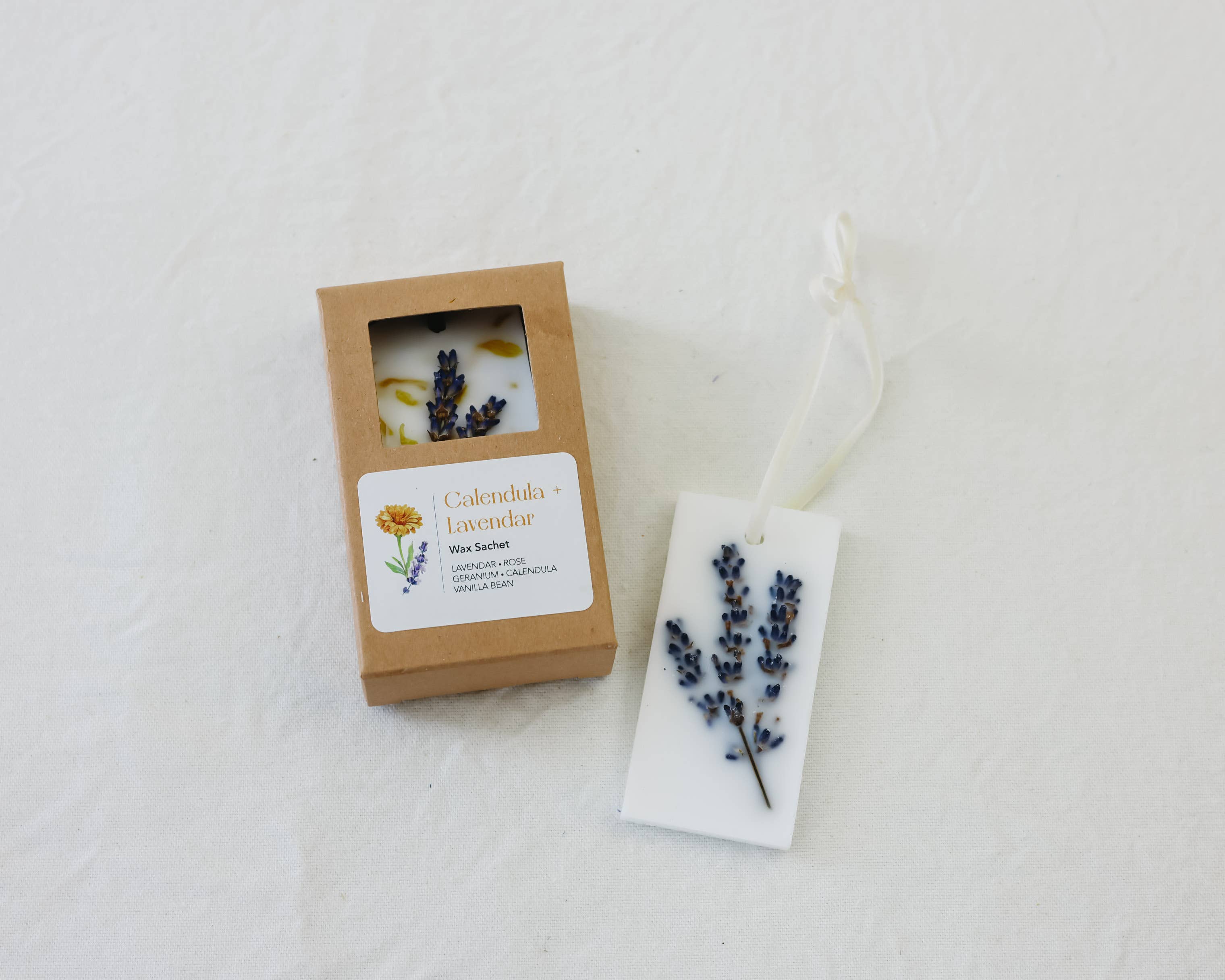 Florissant Collective - Wholesale Sachet - Calendula + Lavender Wax Sachet