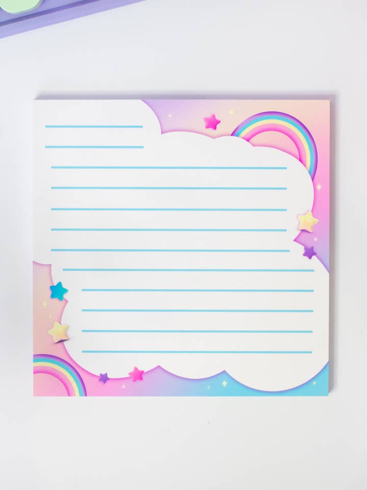 Bloc-notes Rainbow Cloud pour la vente par Kate & Kris