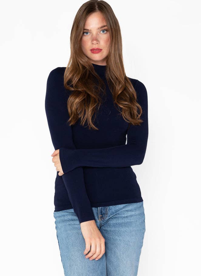 C'est Moi Clothing Co – wholesale Knit top – Women's – Bamboo Mock Neck Top- CEBT12107