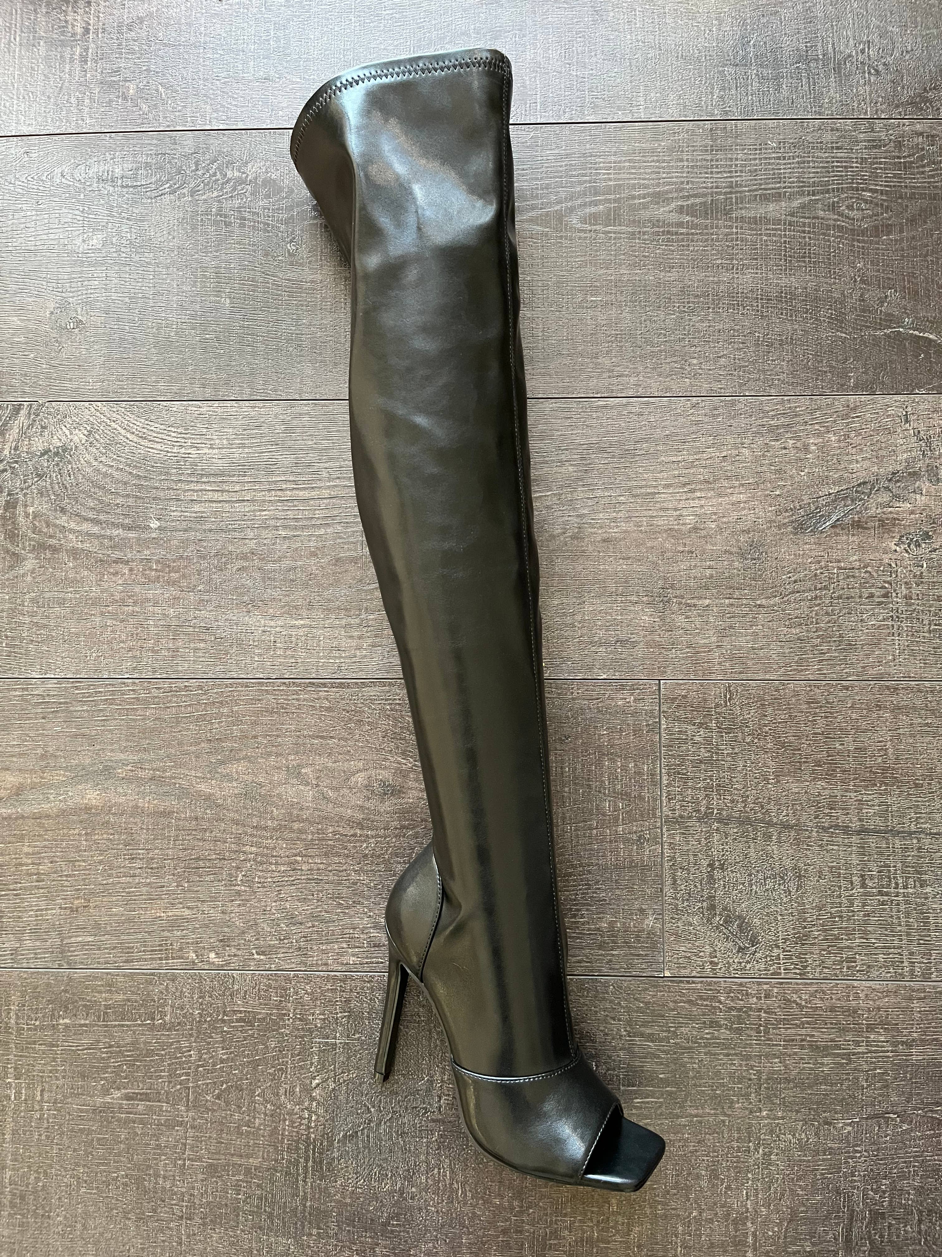 Nude VICTORIA-02 Women's Stretch Over The Knee Boot for wholesale on Faire1