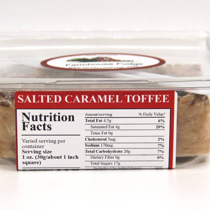 Farmhouse Fudge - Wholesale Fudge - Salted Caramel Toffee Fudge 8 oz.1