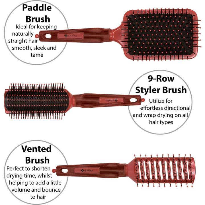 Majestic Beauty - Wholesale Hair brush/comb - Vent Brush- A Vented Hairbrush For Long, Thick, Thin, Curly4