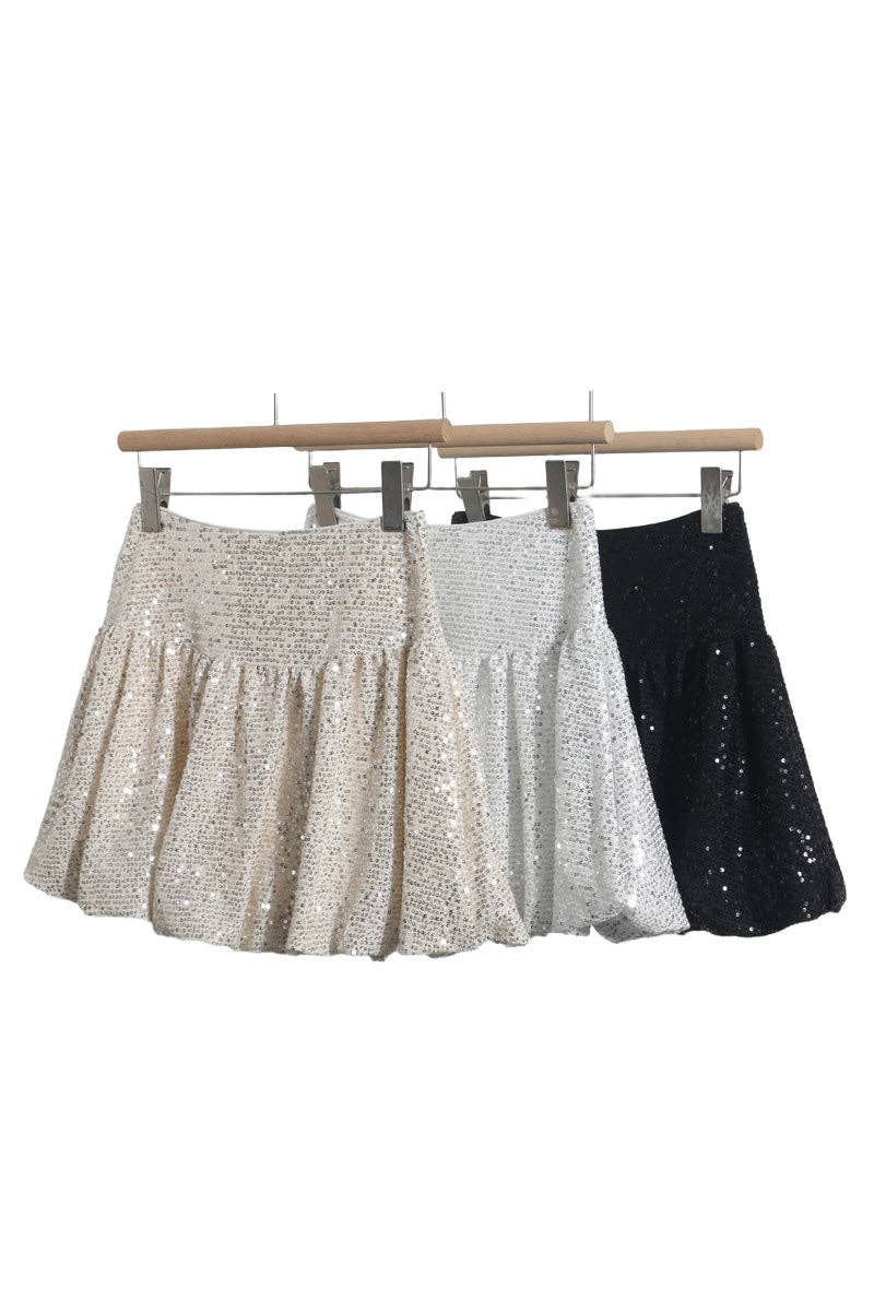 Mccolin - Wholesale Skirt - Women's - Sequin-Embellished Mini Skirt3