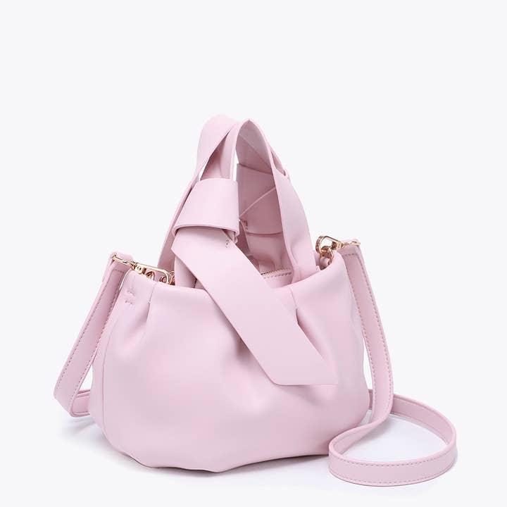 Jen & Co. - Wholesale Crossbody Bag - Women's - EH2691 Beck Pleated Bucket Bag w/ Tie Straps4