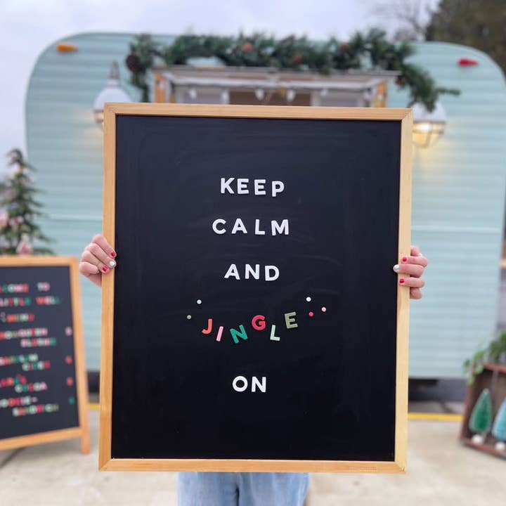 The Type Set Co. - Wholesale Magnet - 1" 200pc Joyful Holiday Rainbow Magnetic Letters