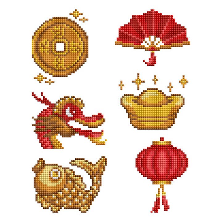 Mini Dazzles™ - Lunar New Year for wholesale by Diamond Art Club