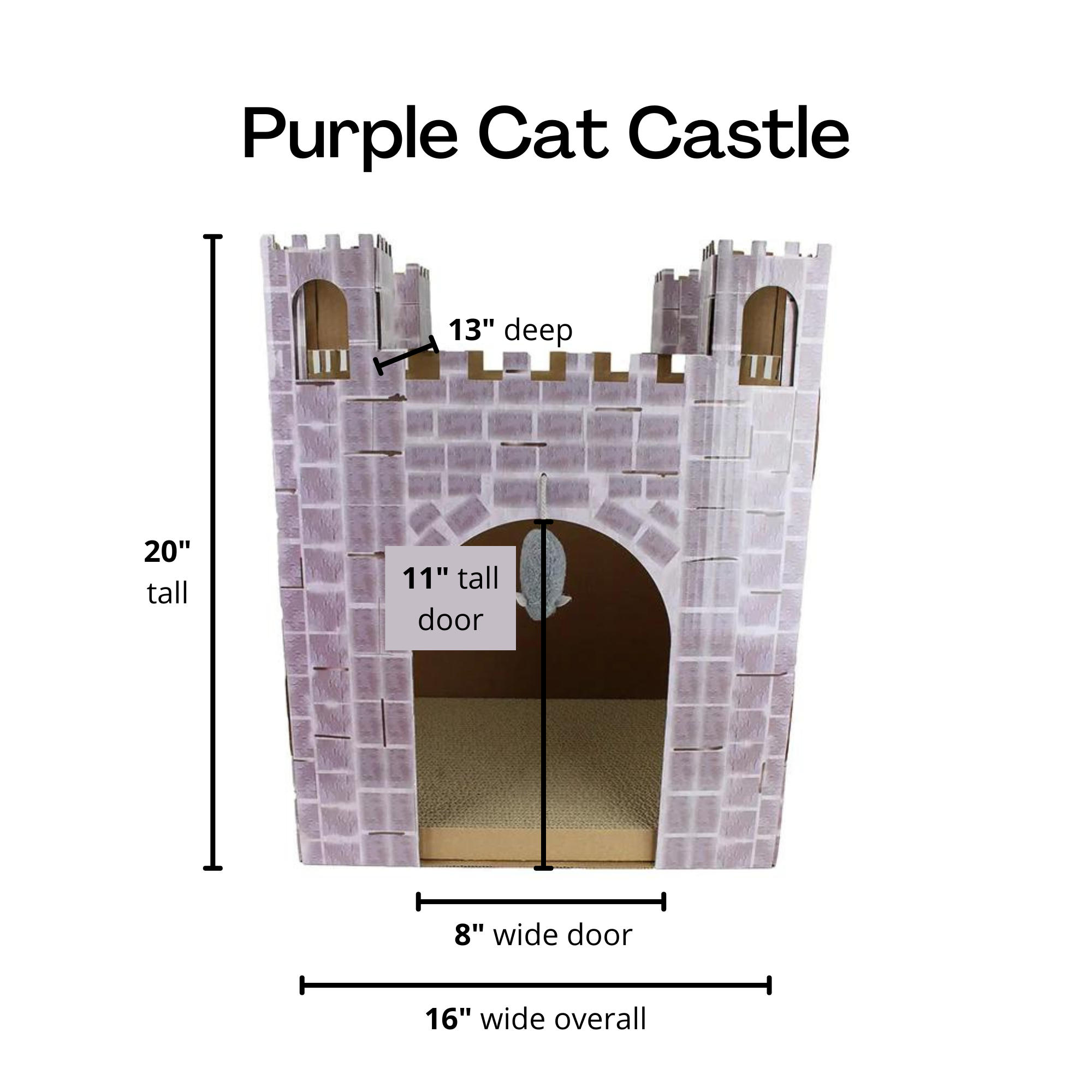 Midlee Designs – wholesale Pet scratcher – Cat – Midlee Castle Cat Scratcher House7