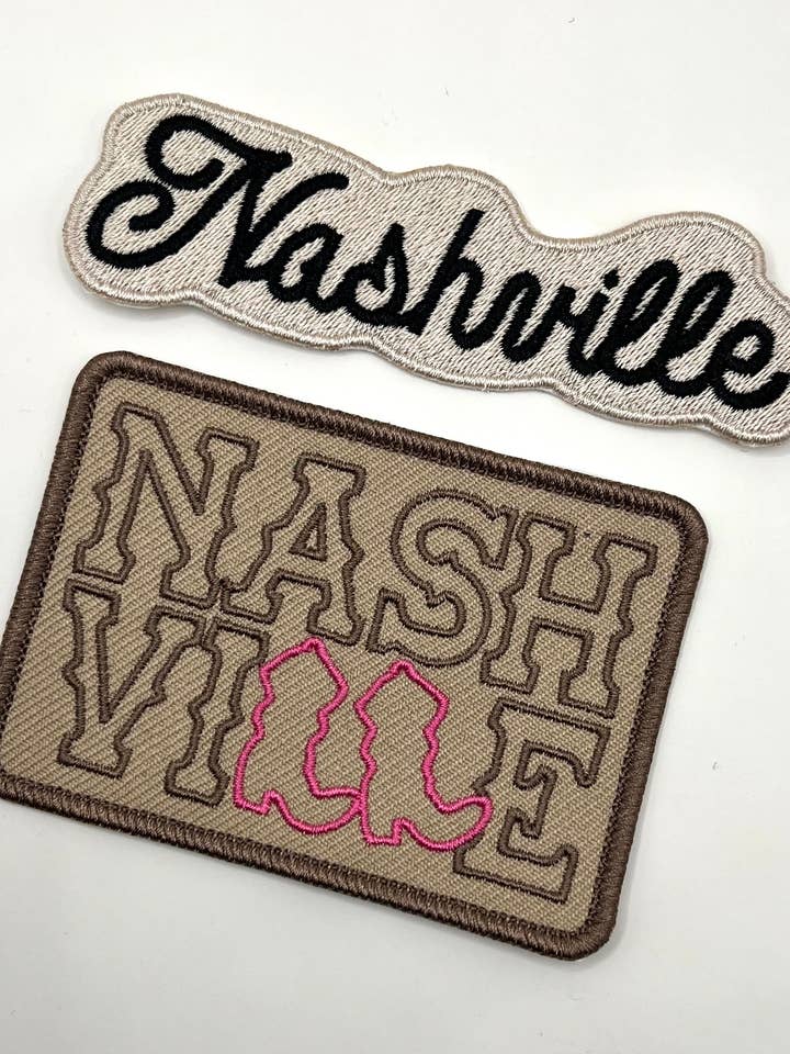 Aufnäher mit Nashville-Thema für den Großhandel von Fit Stitch Gear