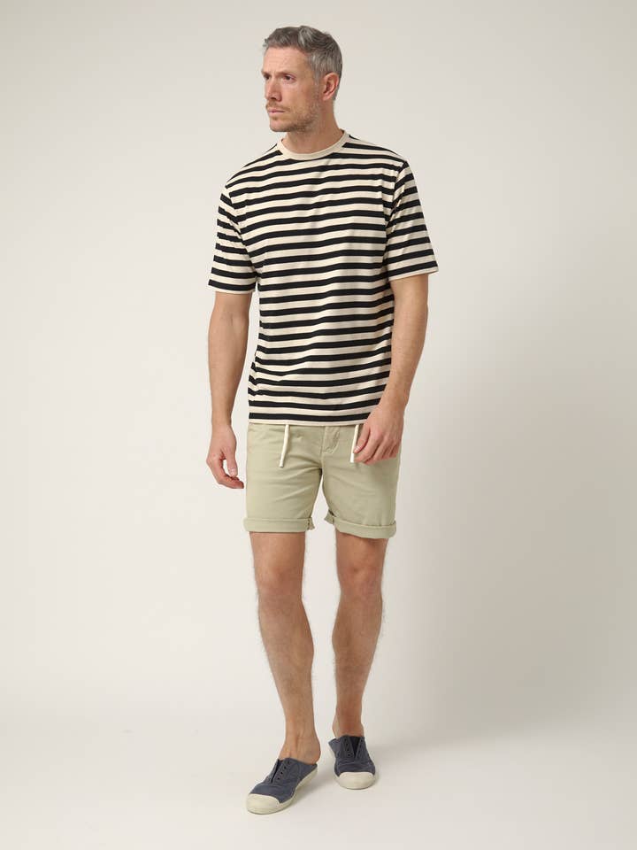 ALTONADOCK - Wholesale T-Shirt - Men's - Off-white Striped T-shirt4