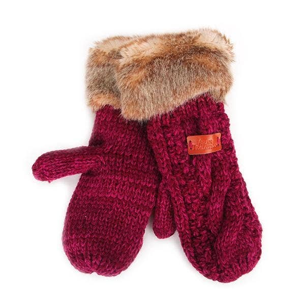 Mitones con ribete de piel Aran para venta al por mayor de Eurostick