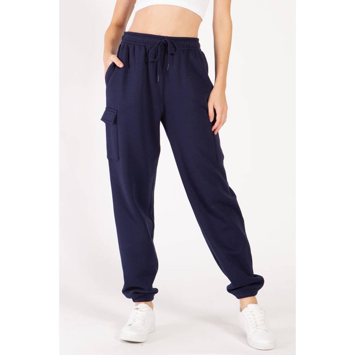 Timeless - Wholesale Athletic Sweatpants/Joggers - Women's - Cargo Fleece Relaxed Sweatpants7