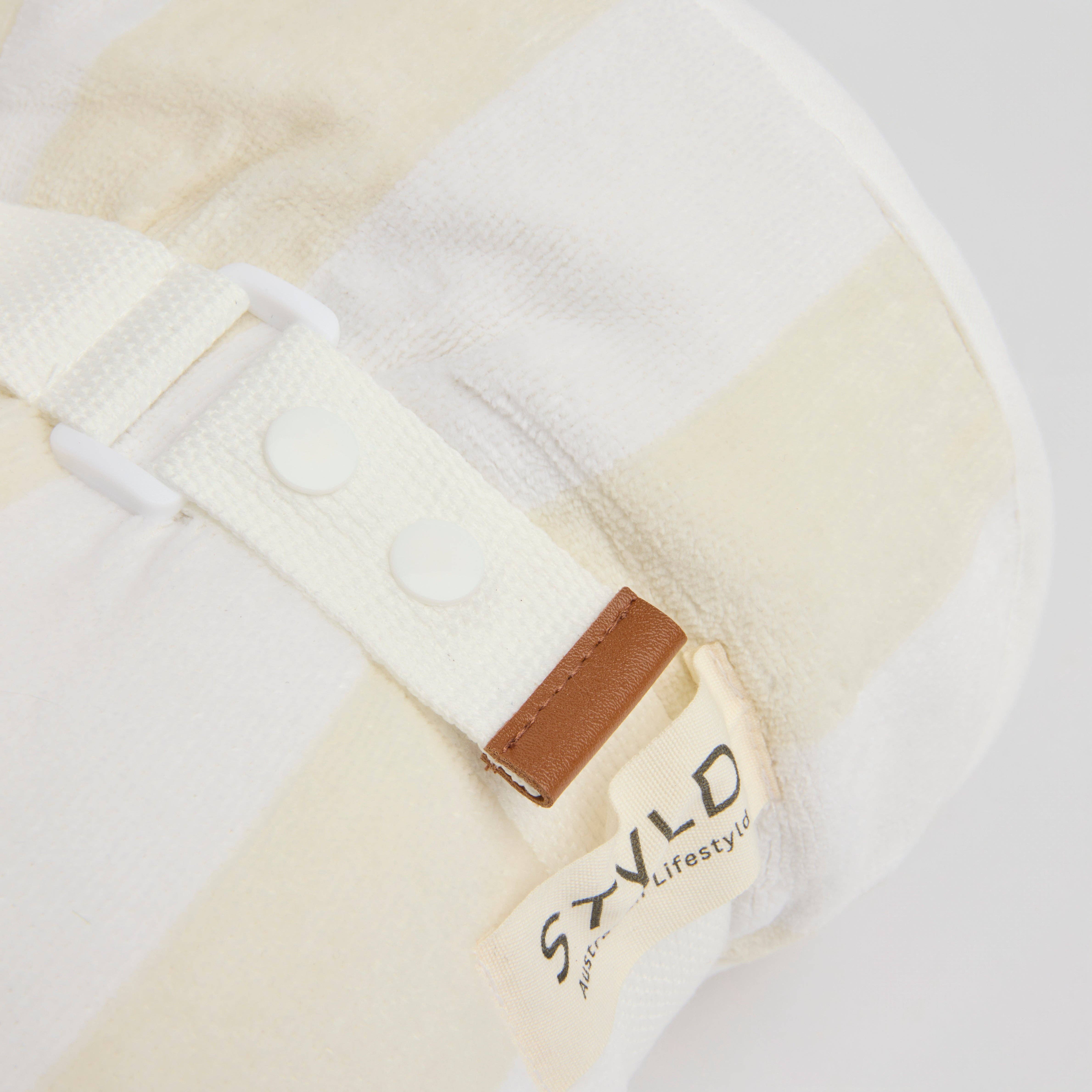 STYLD.® - Wholesale Beach towel - Vanilla Latte Striped Boyfriend Towel4