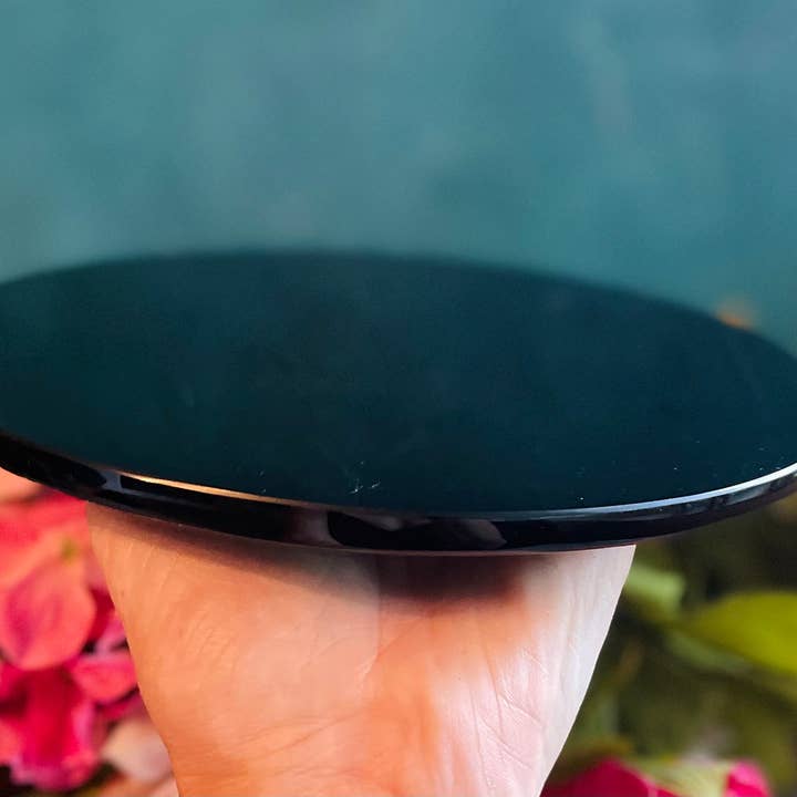 Mandala Gems - Wholesale Meditation Supplies - LARGE Black Obsidian Scrying Mirrors, metaphysical supply
