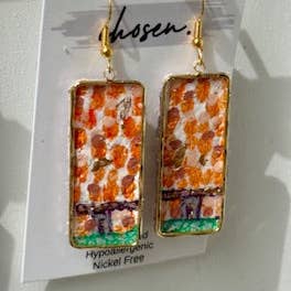Chosen - Wholesale Dangle Earrings - The Stadium Hand Painted Earring Collection4