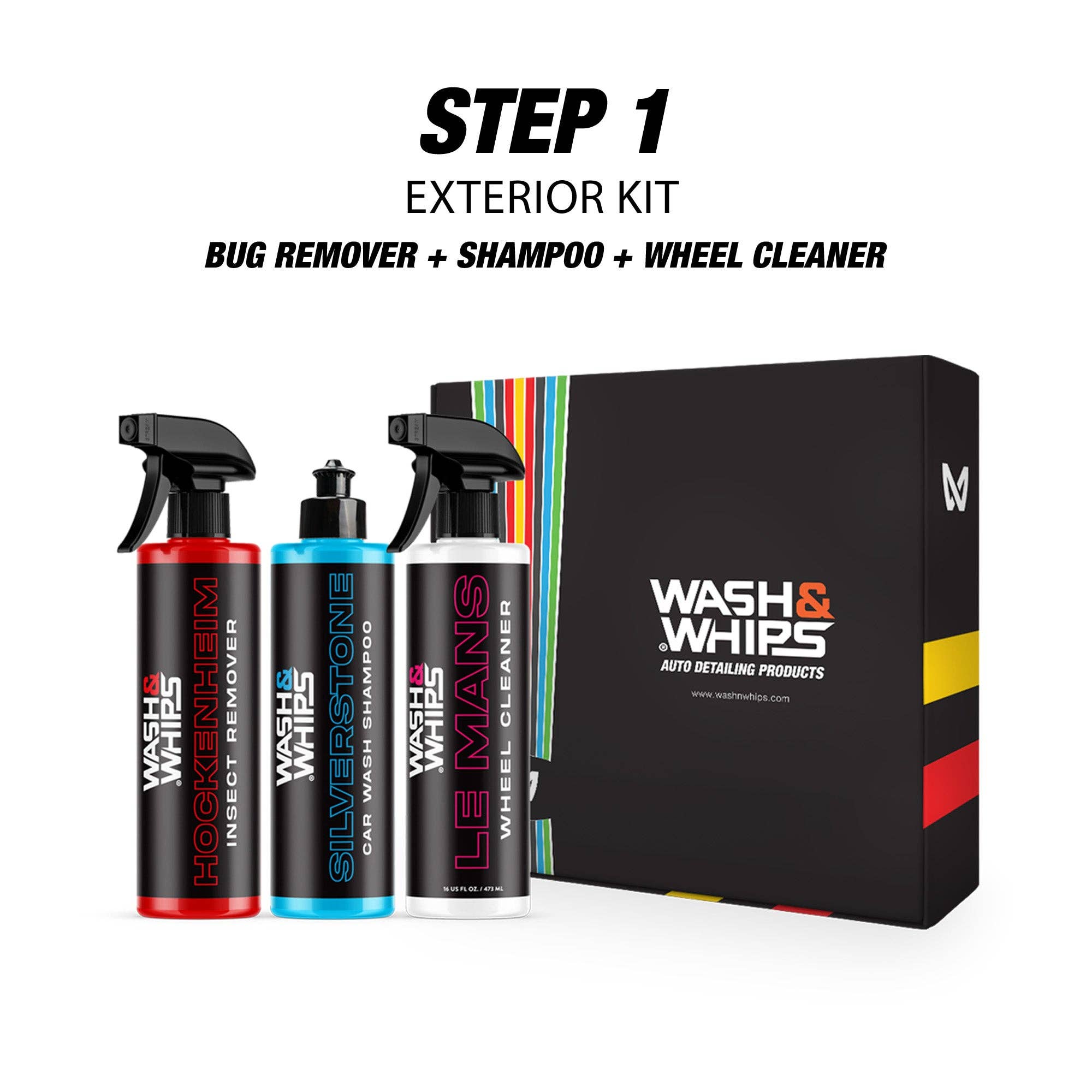 Wash & Whips – wholesale Automotive Cleaning Products – WASH&WHIPS 3-Step Car Care System1