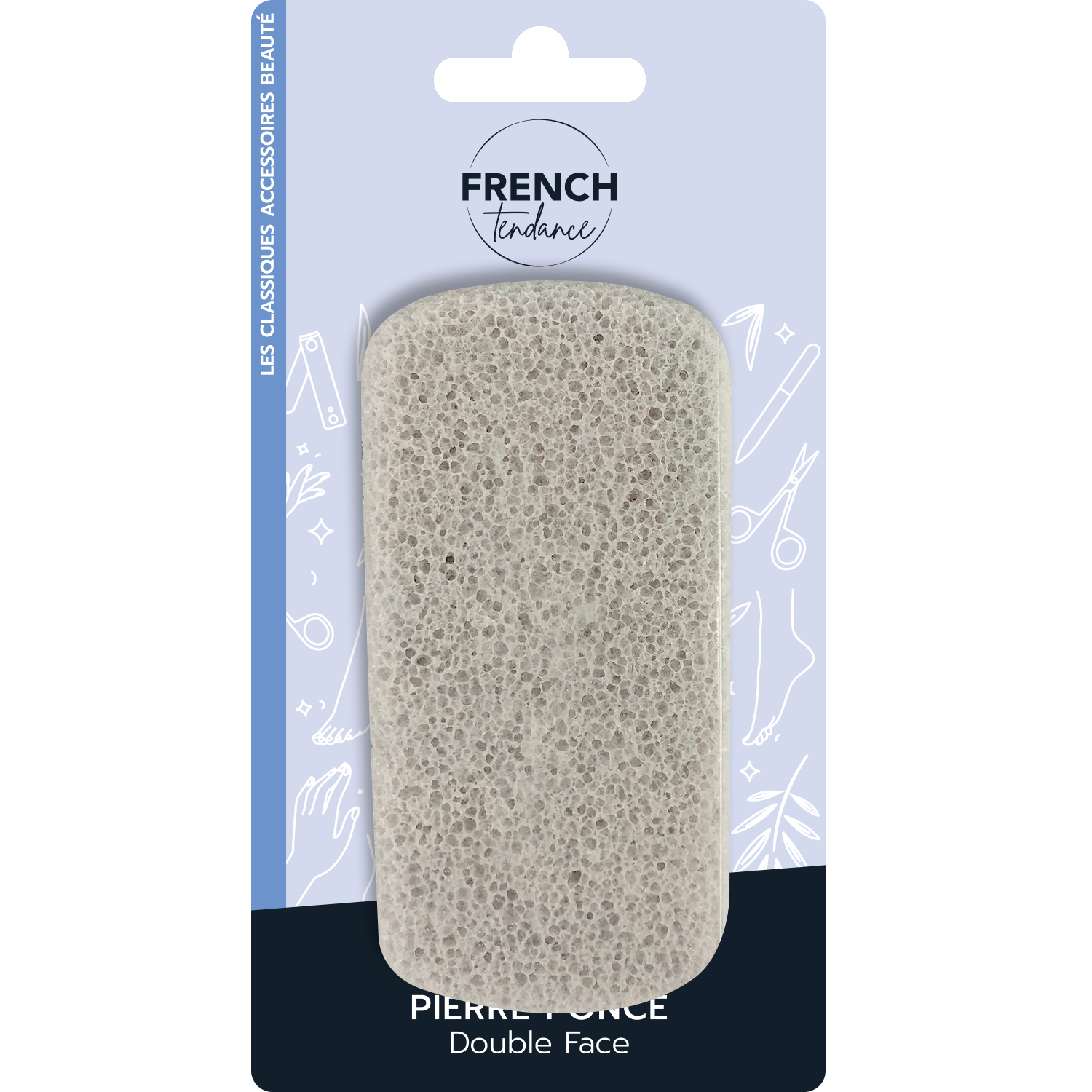 FRENCH TENDANCE - Vente Pierres ponces/exfoliantes - PIERRE PONCE DOUBLE FACE FRENCH TENDANCE0