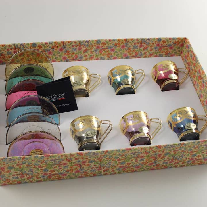 Set of 6 Pcs. Deborah Coffee for wholesale by Art Decor Srl
