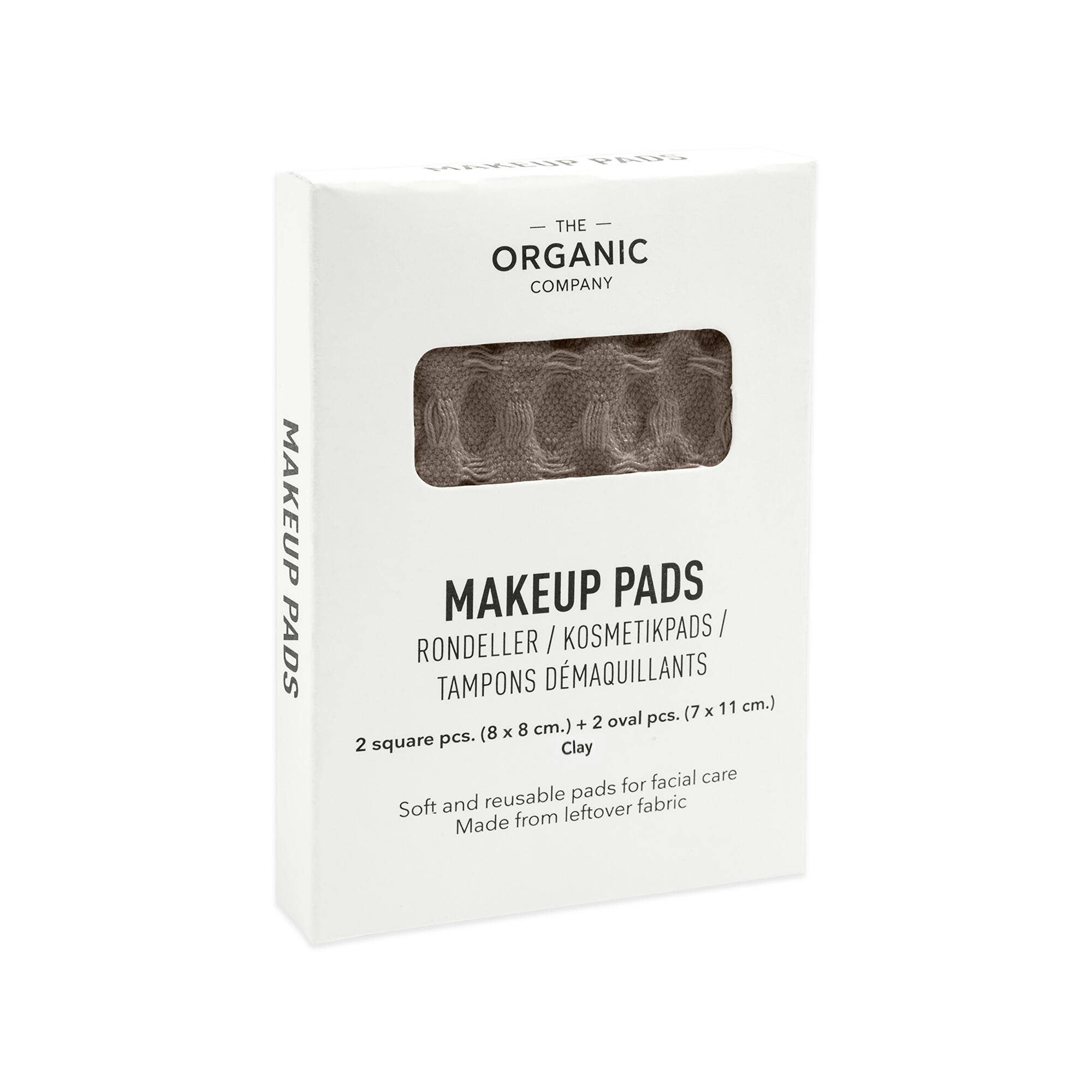 The Organic Company - Wholesale Makeup Remover - Big Waffle Makeup Pads - Clay1