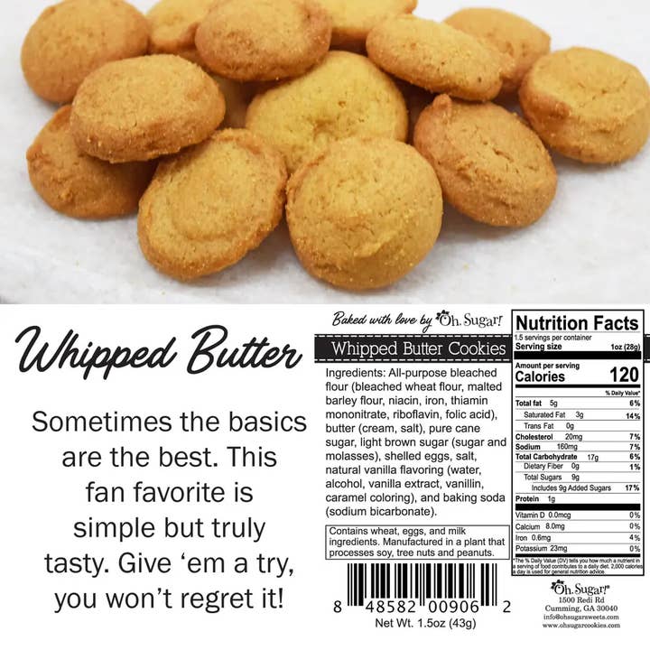 Oh, Sugar! - Wholesale Cookie - Cookie Tub - Everyday Mixed Flavors - Includes 42 Bags5