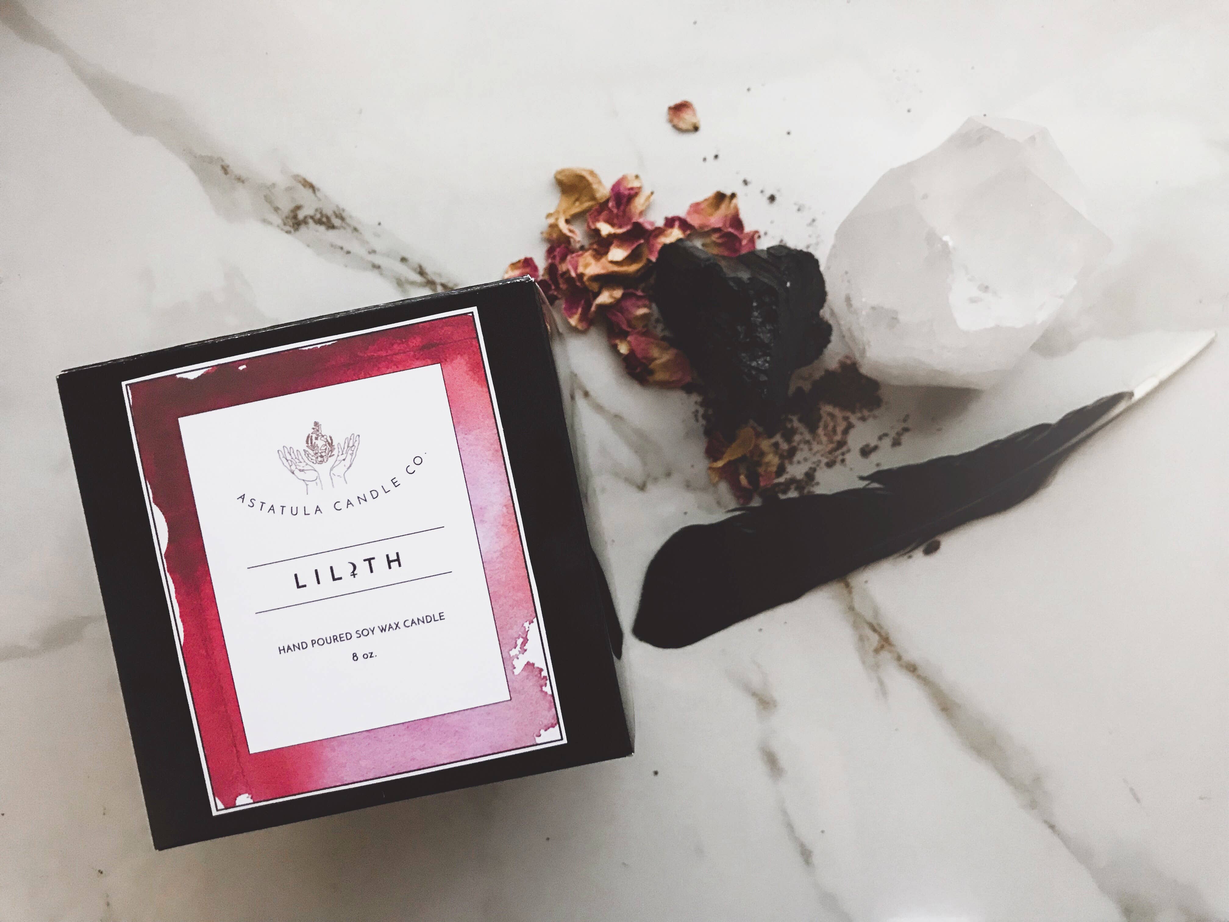 Astatula Candle Co. – wholesale Burkljus – Lilith ljus | 8 oz | Parfymerad sojakvax3