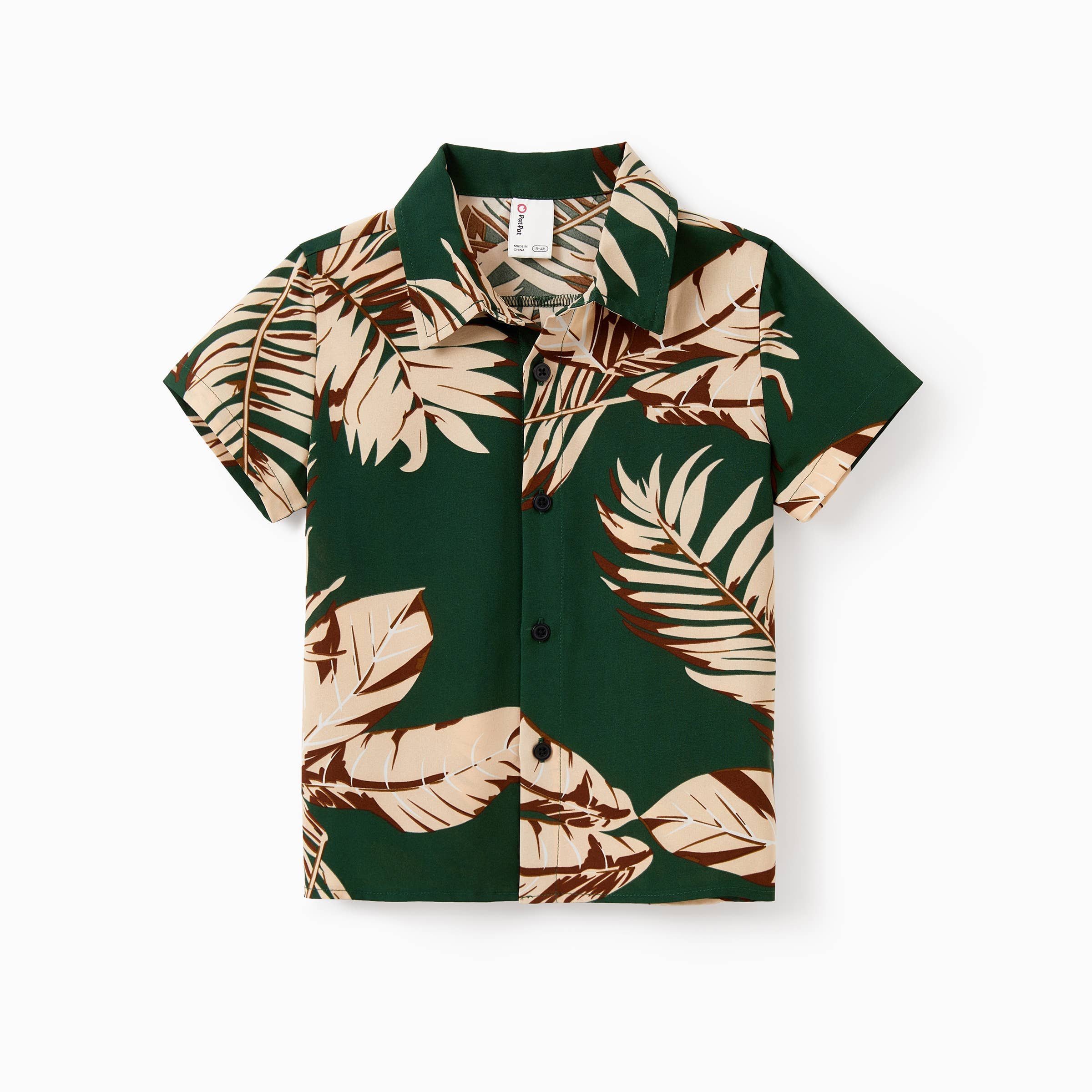 Verde Oscuro Conjunto de Ropa de Vacaciones Hawaianas Verde Tropical a Juego para la Familia de venta al por mayor en Faire4